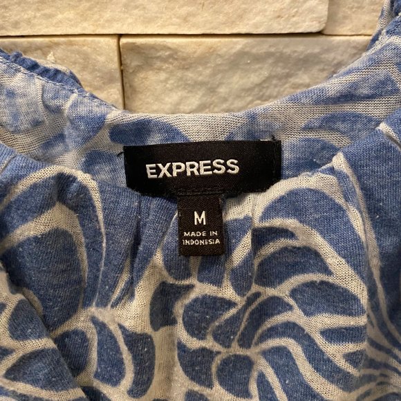 EXPRESS SLEEVELESS RUFFLED TOP - Size: M - Picture 2 of 4